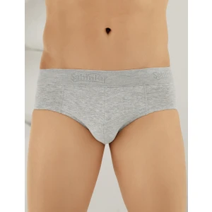 Erkek Likralı Süprem Külot Slip Gri ME063