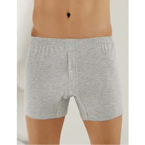 Penye Düğmeli Boxer Gri ME010