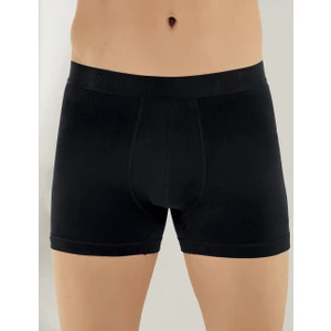 Likralı Şahinler Yazılı Torbalı Boxer Siyah ME031