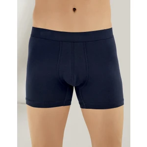 6 Lı Paket Likralı Boxer Lacivert ME031