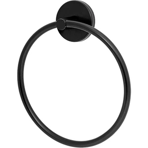 Beren Siyah Yuvarlak Havluluk Paslanmaz Çelik