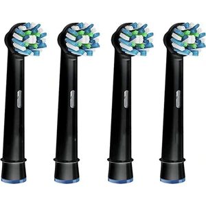 Rata-B Oral-B Fırçalara Uyumlu Cross Action Black 4’Lü Dış Fırçası Yedek Başlığı