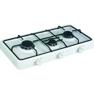 3 Gözlü Set Üstü Üçlü Ocak Lpg Tüp Uyumlu Beyaz