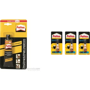 1176370 Deri Kauçuk Ahşap Yapıştırıcı 50 ml Tüp 3 Adet Pattex Yapıştırıcı Japon Süper 3 gr 3'lü