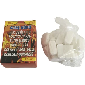 Ateş Küpü Tutuşturucu Çıra 30'lu Mangal Soba Tutuşturucu