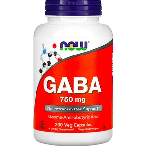 Foods, Gaba, 750 Mg, 200 Veg Capsules