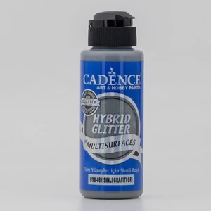 Hybrid Multisurface Simli Akrilik Boya 120 ml - HSG-081 Grafiti Gri