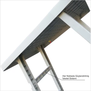 M3 Decorium Paslanmaz En Dev Büyük Ebat Portatif Açılır Kapanır 72X48CM Piknik Kamp Sehpası Masası