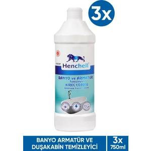 Banyo Armatür ve Duşakabin Kireç Çözücü ve Temizleyici 3X750ML