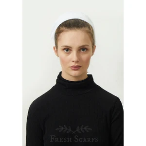 Fresh Scarfs Pamuklu Iç Tülbent Beyaz