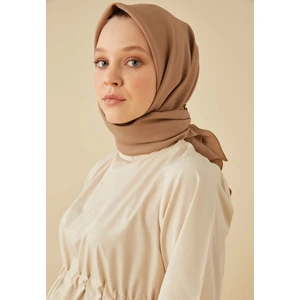 Fresh Scarfs Pamuk Ipek Eşarp Fındık Kabuğu