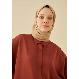 Fresh Scarfs Pamuk Ipek Eşarp Latte Rengi