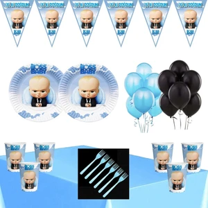 Parti Furyası Patron Bebek Doğum Günü Parti Seti Ekonomik Süsler 8 Kişilik