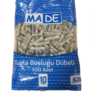 10 mm 500LÜ Paket Gri Tuğla Boşluk Dübeli Made KOD:008