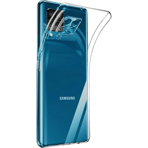 Cepstok Samsung Galaxy A12 Kılıf Kamera Lens Korumalı Tıpalı Şeffaf Silikon