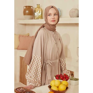 Fresh Scarfs Ince Pamuk Vual Sal Fındık Kabuğu