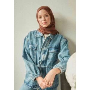 Fresh Scarfs Penye Şal Çikolata Kahve