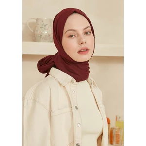 Fresh Scarfs Ince Pamuk Vual Sal Koyu Bordo