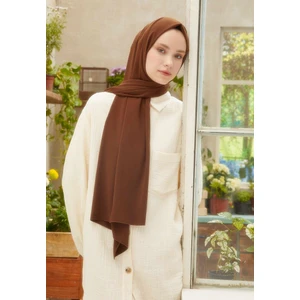 Fresh Scarfs Medine Ipeği Şal Çikolata Kahve