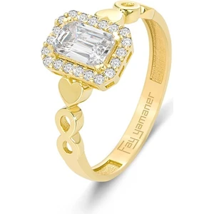 Fay Yamaner Altın Sonsuzluk Baget Yüzük