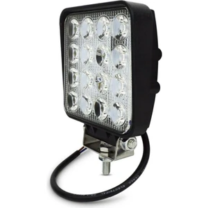 NKT GROUP Nokta 16 LED Off Road Kare Çalışma Lambası Sis Lambası Projektör Gündüz Farı 48 Watt