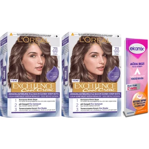 L'Oréal Paris Loreal Paris Excellence Cool Creme 7.11 Ekstra Küllü Kumral 2 Adet