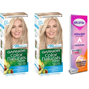 Color Naturals Set Boya 111 Ekstra Açık Doğal Küllü Sarı 2 Adet-4 tona kadar açıcılık.