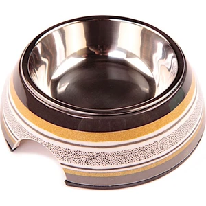 Kedi Köpek Mama ve Su Kabı BO-3139G(A5) 150 ml Kahve