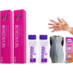 Neva Color Boya 3 Koyu Kahve  2 Ad-Oksidan 20 Volum 2 Ad
