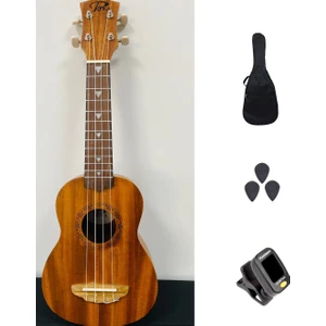 PK51 Maun Ağacı Soprano Ukulele Seti Tam Set Ukulele