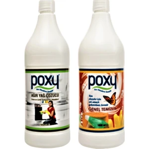 Çok Amaçlı Genel Temizlik Leke Çözücü 1 Lt  & Ağır Yağ Çözücü 1 Lt