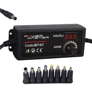 PM-18747 3 Volt - 24 Volt 2 Amper Çok Uçlu Ayarlı Kademeli Adaptör