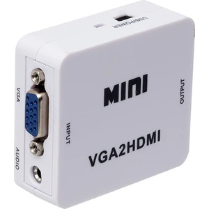 PM-18698 VGA To HDMI Ses Çıkışlı Mini Model Dönüştürücü