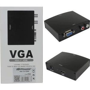 PM-7199 VGA To HDMI Dönüştürücü Adaptörlü