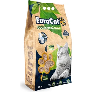 Eurocat Hızlı Topaklaşan Doğal Kedi Kumu 10 Lt