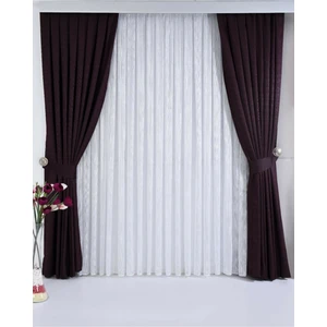 Vanessa Perde Ağır Gramajlı Brokar Dokuma Kumaş Fonluk Kırışmaz Ütü Istemez Fon Perde Yeni Sezon Katalog Ürünü