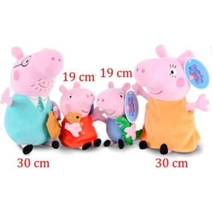 Unika Moda Peppa Pig ve Ailesi Peluş Oyuncak Peppa Pig Family