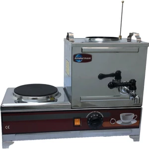 Inox 10 Litre Elektrikli Pleytli Çay Kazanı & Kahveci Kazanı & Kahve Çay Oçağı