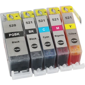 MP540 MP550 MP560 Kolay Dolan Muadil Kartuş Seti + 5 x 50 ml Mürekkep 5 Renk (Dolu)