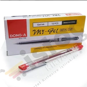 Dong-a Dong A Mygel Iğne Uçlu Kalem 0,5 mm Kırmızı 12'li Paket