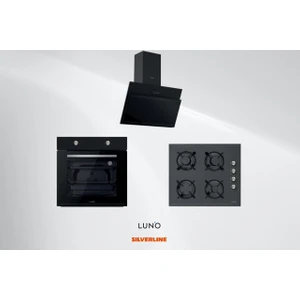 Silverline Luno Ankastre Siyah Eco Set (L335B01 + L 3462B + F6501B02)