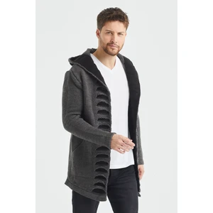 Tarz Cool Füme Desenli Panço Triko Hırka- HRK2020R01S