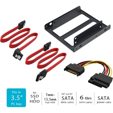 Akasa 2 x 2,5 HDD 3.5 Adaptör + Sata Kablo Seti Fiyatı