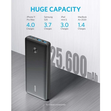 スマホアクセサリー Anker PowerCore III Elite 25600 87W with Anker PowerCore III Elite 25600 mah 87W USB-C PD Taşınabilir Fiyatı