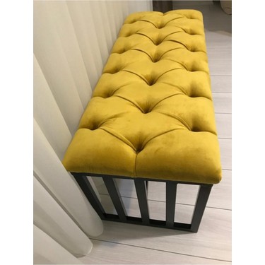 akuzel atolyesi dekoratif metal ikili puf koltuk fiyati