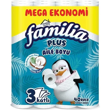 Familia Tuvalet Kağıdı 40 Rulo 3 Katlı Parfümsüz Ekstra Yumuşak ve