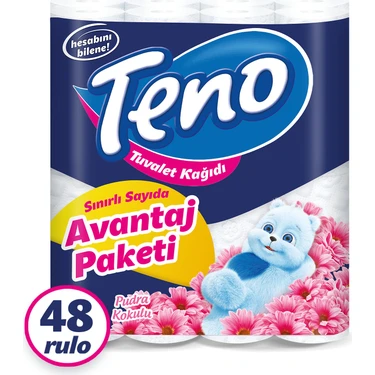 Teno Avantaj Paket Parfümlü Tuvalet Kağıdı 48 Rulo (16 Rulo x 3