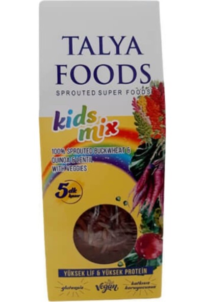 Talya Foods Karışık Sebzeli Glutensiz Kids Mix Şehriye 200 gr