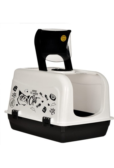 OPTIMAL Maxi Kedi Tuvalet Kabı 55 X40 x 40 + Simit Yatak