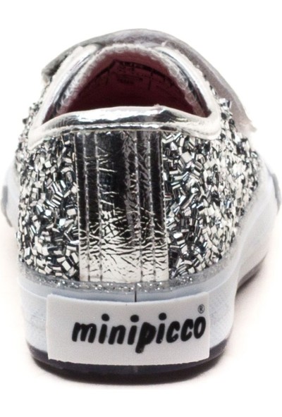 Minipicco Kız Cocuk Gümüş Destekli Spor Ayakkabı